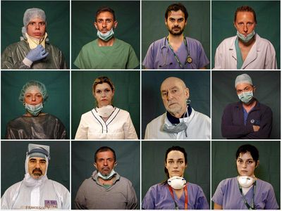 Potret Para Pahlawan Italia di Garis Depan Pandemi Corona