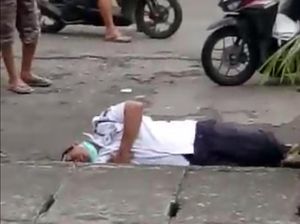 Heboh Satpam Tergeletak di Pinggir Jalan Medan, Polisi: Bukan Corona