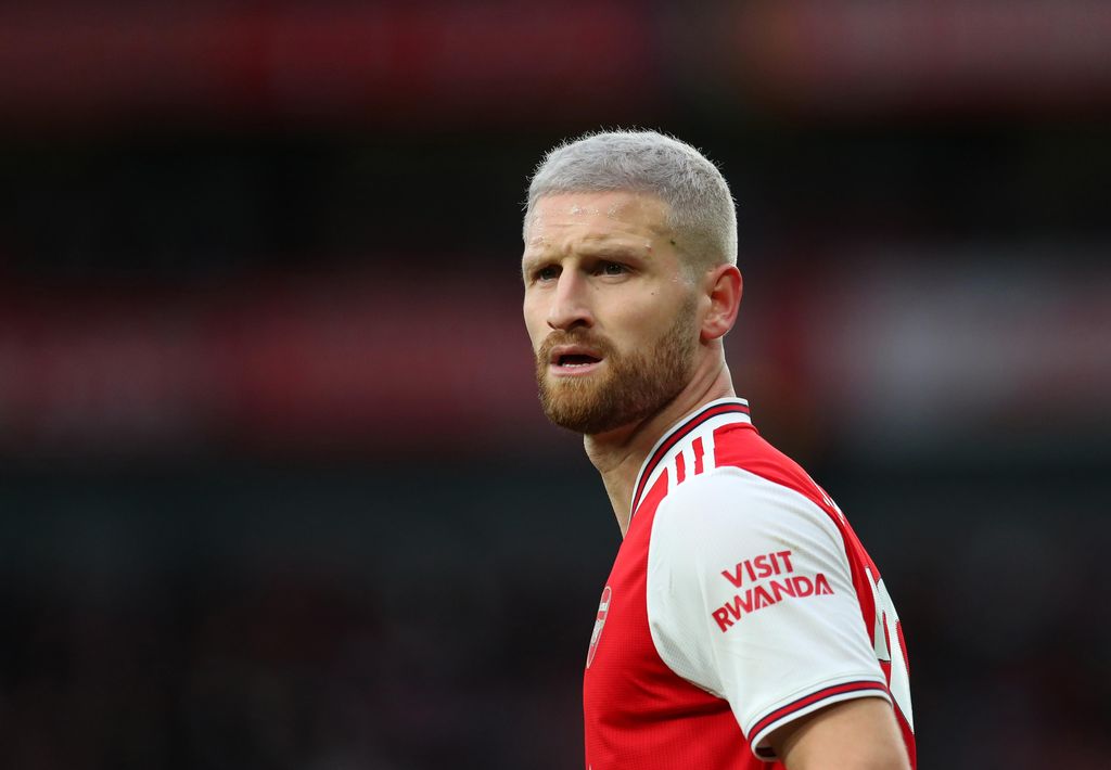LONDON, ENGLAND - FEBRUARY 23: Shkodran Mustafi of Arsenal during the Premier League match between Arsenal FC and Everton FC at Emirates Stadium on February 23, 2020 in London, United Kingdom. (Photo by Catherine Ivill/Getty Images)