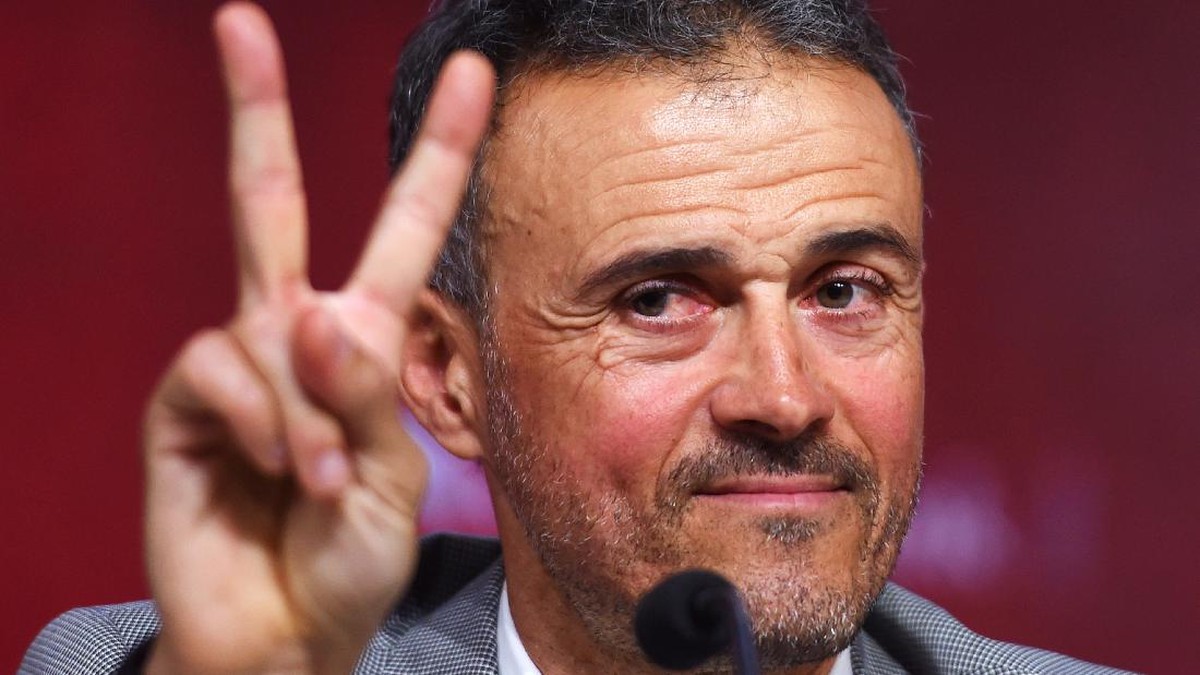 Luis Enrique, pelatih timnas Spanyol. Foto: Getty Images/Denis Doyle