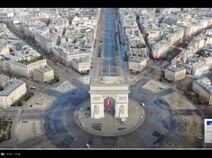 Video Pemandangan Paris dari Udara saat Lockdown karena Corona