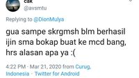 Cuitan Kocak Netizen yang Cari Makanan di Tengah Teror Virus Corona