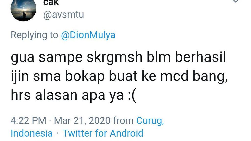 Cuitan Kocak Netizen yang Cari Makanan di Tengah Teror Virus Corona Cuitan Kocak Netizen yang Cari Makanan di Tengah Teror Virus Corona