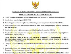 Tangkal Corona, Dusun di Bantul Ini Larang Anak Kos Pulang Kampung