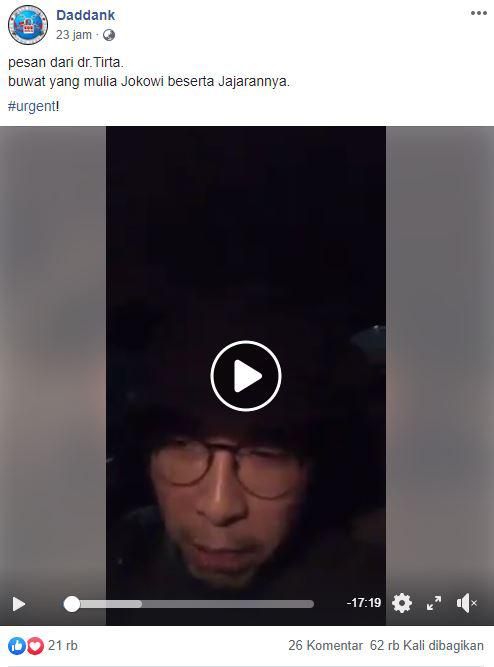 Dr Tirta Emosi, Jubir Kemenkes Minta Si Miskin Tak Tulari Corona ke Si Kaya
