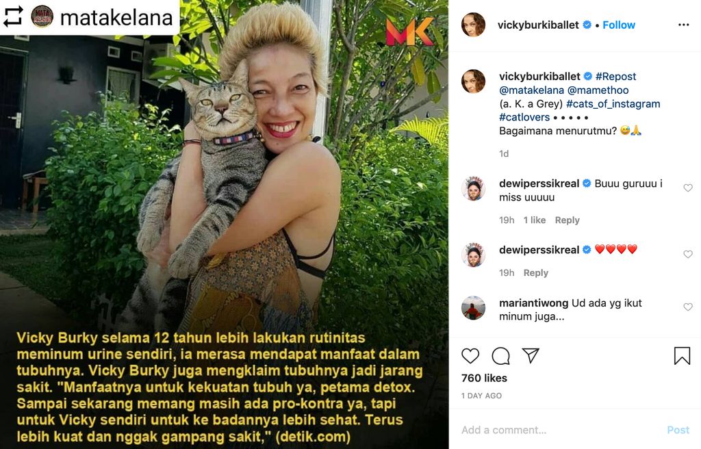 Kebiasaan Minum Urine Disorot, Vicky Burki Tanya Balik Pendapat Netizen