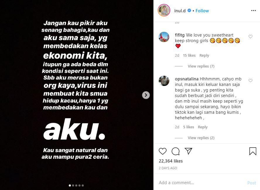 Inul Daratista Bicara Soal Beda Kelas Ekonomi Saat Corona, Ada Apa?