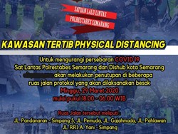 Kota Semarang Tutup 5 Jalan untuk Tangkal Corona, Berikut Daftarnya