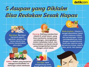 5 Nutrisi untuk Redakan Sesak Napas