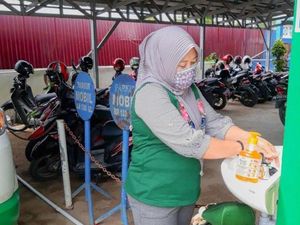 Sarana Cuci Tangan Disediakan BPJS Kesehatan di Tembilahan