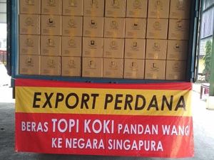 RI Sukses Ekspor 20 Ton Beras ke Singapura di Tengah Corona