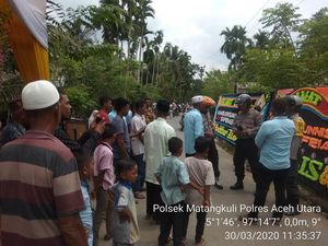 Polisi di Aceh Utara Bubarkan Pesta Perkawinan untuk Cegah Corona