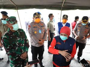 Keluar-Masuk Madura, Semua Kendaraan Wajib Lewat Drive Thru Disinfektan Keluar-Masuk Madura, Semua Kendaraan Wajib Lewat Drive Thru Disinfektan