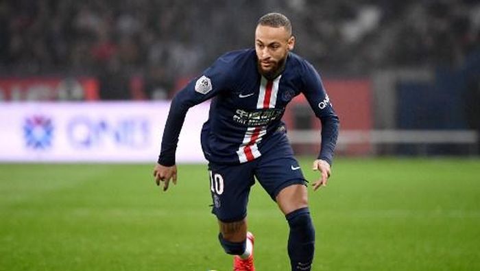 Neymar Paris Saint-Germains Brazilian forward Neymar runs for the ball during the French L1 football match between Paris Saint-Germain (PSG) and Girondins de Bordeaux at the Parc des Princes stadium in Paris, on February 23, 2020. (Photo by FRANCK FIFE / AFP)