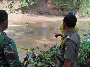 Pria Bertato Salib di Blitar Ditemukan Tewas dalam Sungai