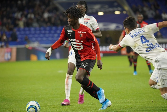Eduardo Camavinga saat bermain untuk Rennes