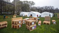 Rumah Sakit Darurat Corona Berdiri di Central Park New York