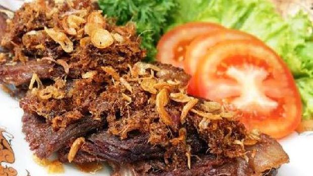 Gepuk daging sapi