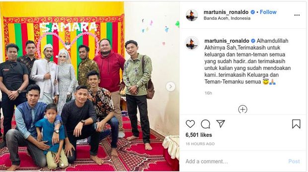 Martunis menikah