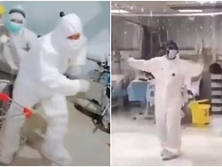 Viral Video TikTok Tenaga Medis Indonesia Menghibur Diri