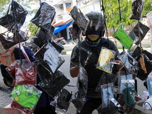 Bikers Pakai Masker Kain Efektif Tangkal Corona saat PSBB?