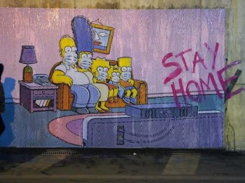 Deretan Mural Ini Ajak Warga Dunia Bersatu Lawan Corona Deretan Mural Ini Ajak Warga Dunia Bersatu Lawan Corona