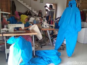 Banting Setir Produksi Baju APD, Pengusaha Konfeksi di Jombang Banjir Pesanan