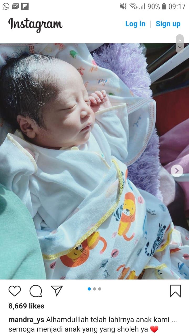 Kakek Perkasa, Mandra Umumkan Kelahiran Anak Kedua