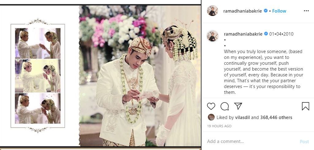 Ultah ke-10 Pernikahan, Surat Cinta Ardi Bakrie Bikin Nia Ramadhani Nangis