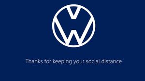Uniknya Logo VW dan Audi yang Jaga Jarak karena Social Distancing