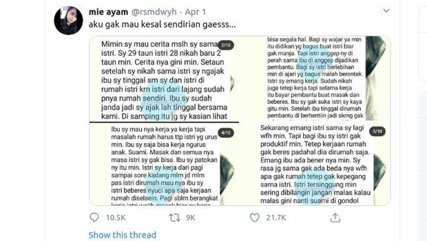 Viral Suami Curhat Anggap Gaji Istri Adalah Uang Bersama Bikin Netizen Marah