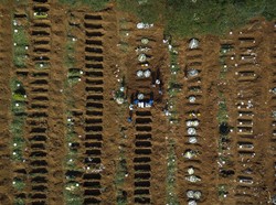 Angka Kematian Pasien Corona di Brasil Tembus 15.000