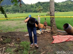 Mayat Perempuan Ditemukan Tergeletak Dekat Persawahan di Sukabumi