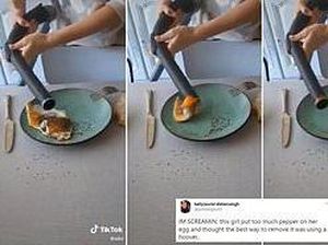 Viral! Aksi Gadis Memasak Telur yang Berakhir Ngenes