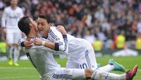 Mesut Oezil mencatat sumbangan 31 assist untuk Cristiano Ronaldo di Real Madrid (Getty Images)