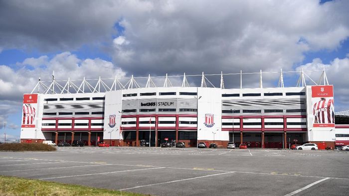 Stoke City STOKE ON TRENT, ENGLAND - MARCH 20: General view of the Bet365 Stadium, home of Stoke City on March 20, 2020 in Stoke on Trent, England. (Photo by Gareth Copley/Getty Images)