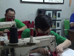 Kreatif, Napi Lapas Purwakarta Bikin Masker Kain Sendiri