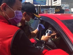 Pemkot Jaga Ketat 7 Akses Masuk Makassar, Suhu Tubuh Pengendara Diperiksa