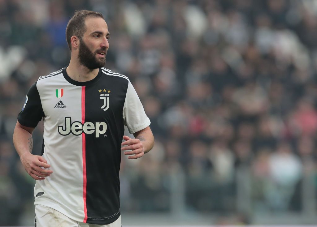TURIN, ITALY - FEBRUARY 16:  Gonzalo Higuain of Juventus looks on during the Serie A match between Juventus and Brescia Calcio at Allianz Stadium on February 16, 2020 in Turin, Italy.  (Photo by Emilio Andreoli/Getty Images)