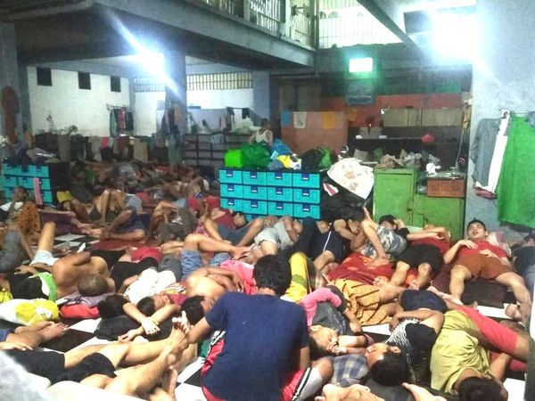 Berjubelnya Sel Narapidana yang Ditunjukkan Yasonna saat Wabah Corona