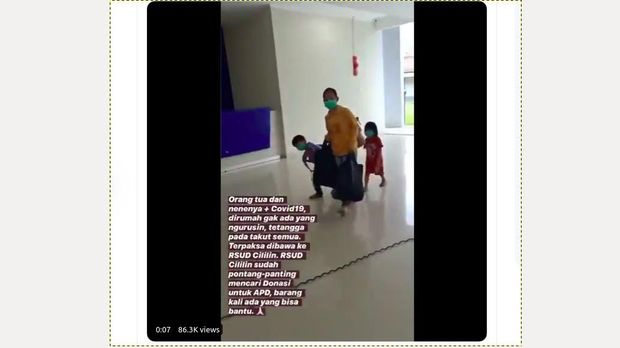 Bocah telantar ke rumah sakit