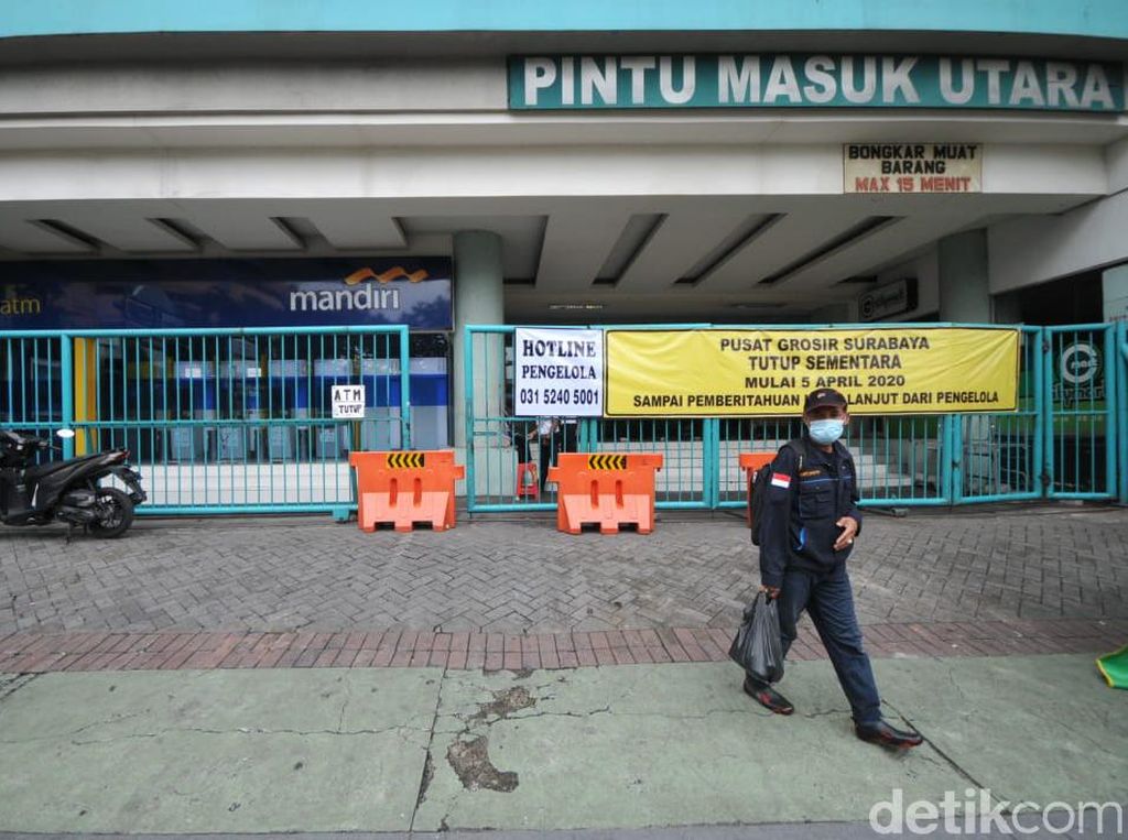 Dua Pasar di Surabaya Ditutup Imbas Corona, Miliaran Rupiah Menguap per Hari Dua Pasar di Surabaya Ditutup Imbas Corona, Miliaran Rupiah Menguap per Hari