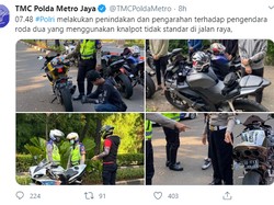 Di Tengah Pandemi Corona, Polisi Razia Bikers Berknalpot Racing