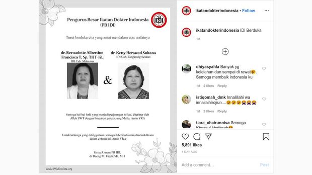 Dokter meninggal Corona
