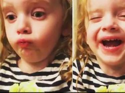 Gemas! Anak Ini Pura-pura Doyan Spaghetti Buatan Ibunya