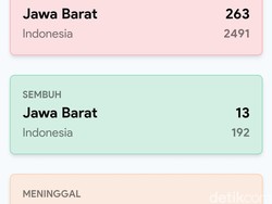 Data Corona Terbaru Jabar: Pasien Sembuh Tambah 1 Orang, ODP Naik 6 Ribu Lebih