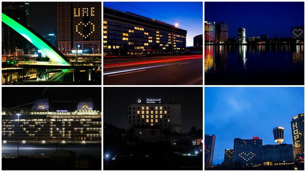 Potret Dukungan dan Semangat Warga Dunia Melawan Corona