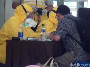 Momen 154 Pekerja Migran dari Malaysia Jalani Rapid Test