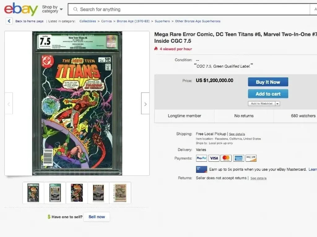 Komik DC Klasik The New Teen Titans Dilelang Senilai Rp 19,7 M Komik DC Klasik The New Teen Titans Dilelang Senilai Rp 19,7 M