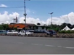 Lalin Macet 11 KM di Maros Akibat Penyemprotan Disinfektan